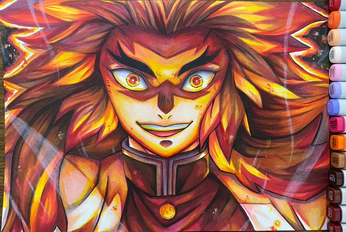 煉獄杏寿郎 高画質 のtwitterイラスト検索結果 古い順