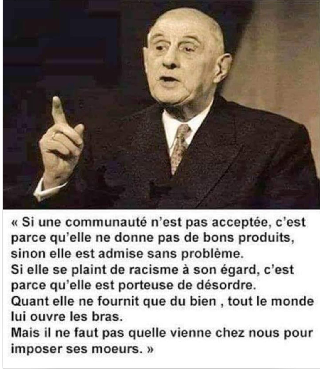 Jean Louis Malys Retablissons La Verite Historique La Celebre Citation De De Gaulle A Ete Tronquee La Version Authentique Est Celle Ci Certains Francais Sont Des Veaux Ils Croient