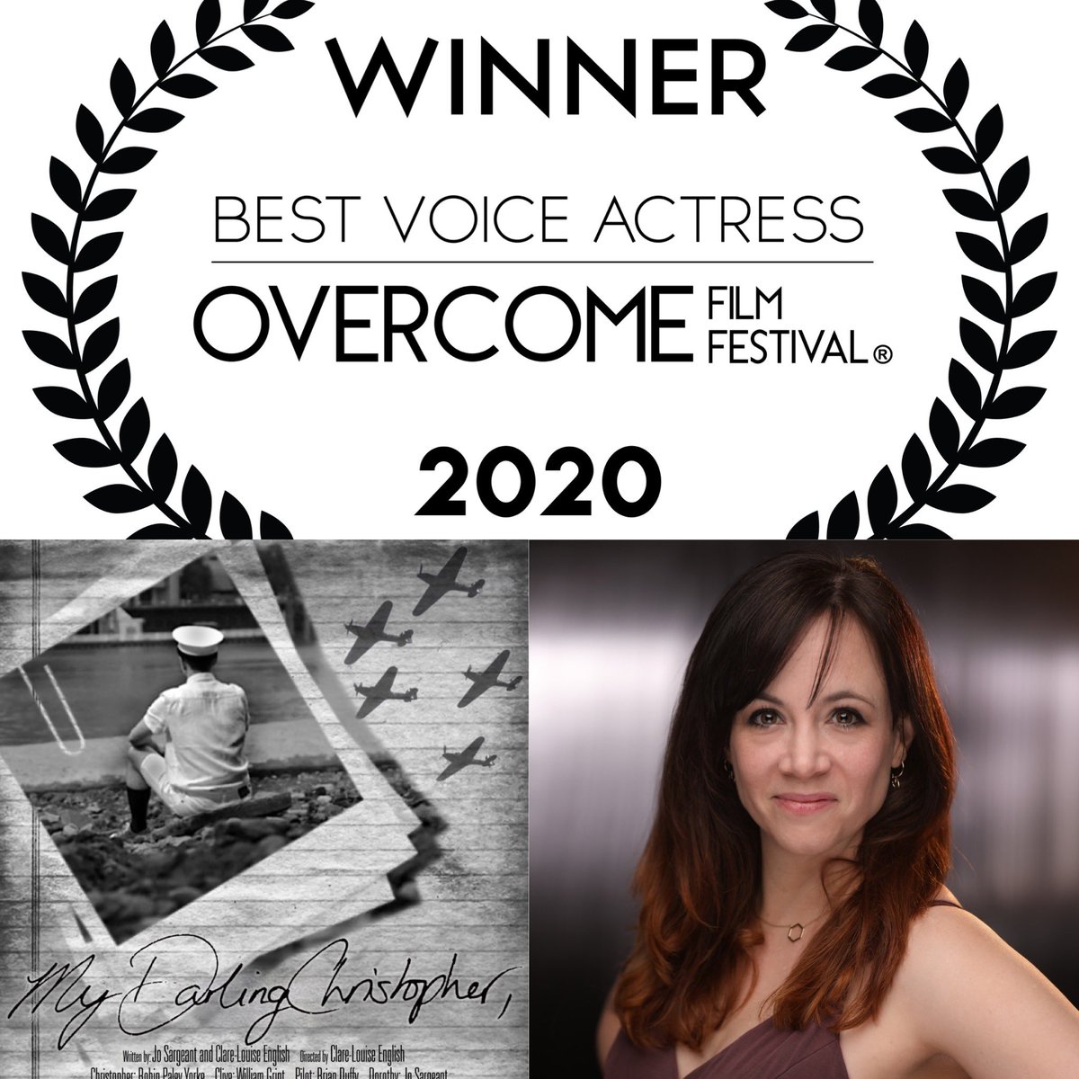She only went and won an award!!! So so thrilled for our <a href="/JoSargeant/">Jo Sargeant🫡</a> who won #BestVoiceActress for her role as Dorothy in our first #shortfilm #MyDarlingChristopher in <a href="/OvercomeFest/">OvercomeFilmFestival</a> 2020 thank you so much!! <a href="/FilmFreeway/">FilmFreeway</a> <a href="/RebekahFilmDR/">M</a> <a href="/RADA_London/">RADA (Royal Academy of Dramatic Art)</a> <a href="/HOME_mcr/">HOME</a> <a href="/JosieWiltshire/">Jo Wiltshire</a>