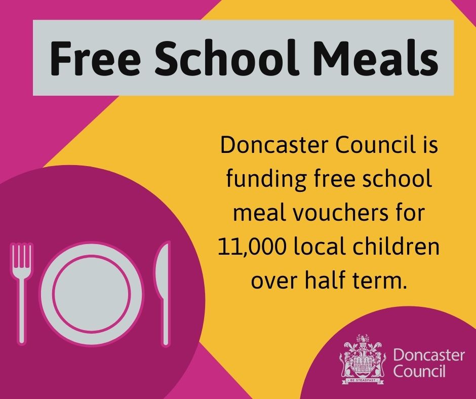 MyDoncaster's tweet image. Some good news this morning - we're proud to be funding free school meal vouchers for local school children this half term. 

doncaster.gov.uk/News/free-scho…