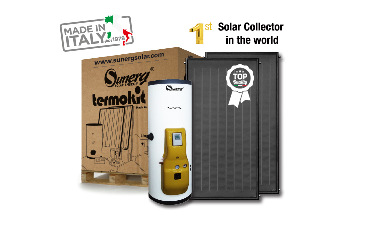 Sunerg_Solar's tweet photo. SOLAR THERMAL KIT VX+ Complete solar system with forced circolation - BLACK VERSION
DESIGN MADE IN ITALY ๐ขโช๏ธ๐ด
#madeinitaly #solarthermal #topquality #highquality #solarcollector #production #boiler https://t.co/V4FUNhgssp