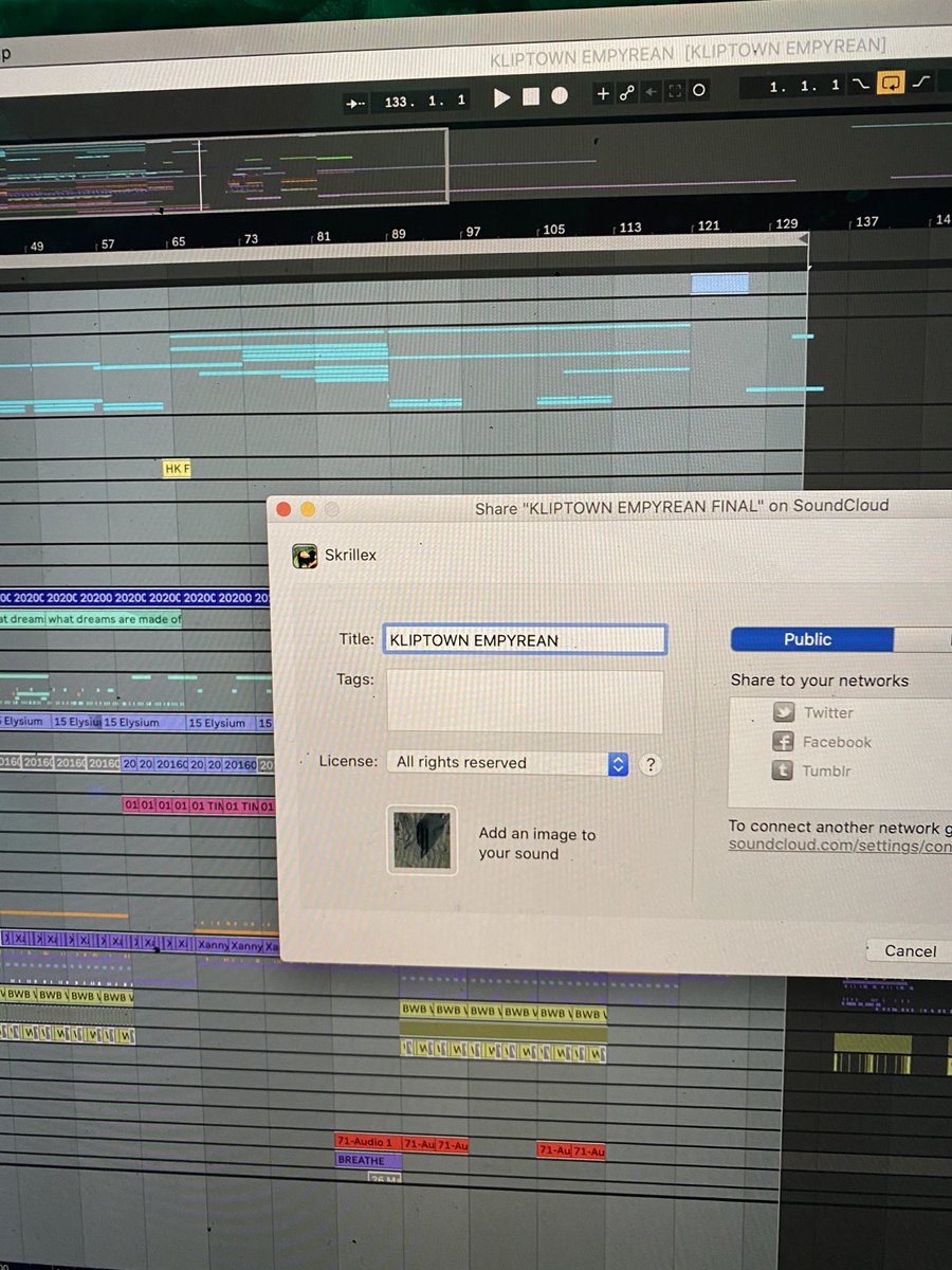 First time ever using Ableton’s “share on SoundCloud “ feature 👀