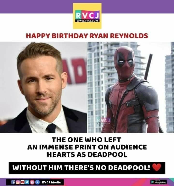 Happy Birthday Ryan Reynolds        