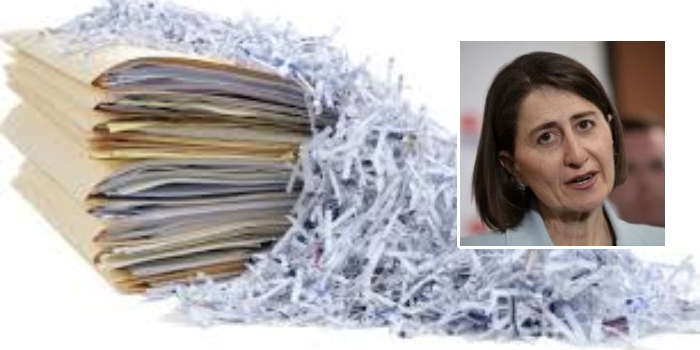 Berejiklian's staff destroyed documents used to rubber-stamp 'rort' >> bit.ly/34klBLU <a href="/nswarchives/">NSW State Archives</a>