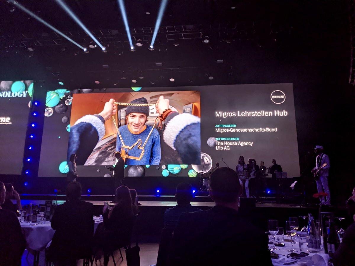 liip's tweet photo. What a blast! 🥳 We are super happy to win two silver 🥈 and bronze 🥉medals and the gold buoy in digital campaigns at yesterdays @bestofswissweb . Thank you @migros and Ecorating for the great collaboration! #bosw2020 #digitalcampaign #innovation #technology #publicvalue https://t.co/dJZfV9Kov9