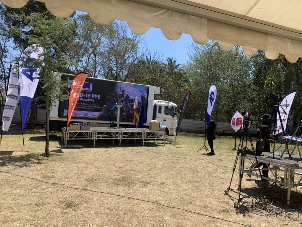 Identities Media attending the #PPE distribution event in commemoration of International Day of the Universal Access to Information (IDUAI) by @euinzim @forfreemedia @MAZ_Zim  @IDentitiesZW @Nyarimash @ZiFMStereo 

#IdentitiesMediaTV #IdentitiesUmhlobo #IdentitiesConversations