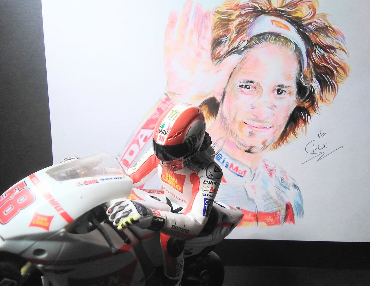 今日は #シモンチェリ の命日です。
個性的なライディング、 #motogp は
あまり勉強してないですが、記憶に
残る選手でした。
#marcosimoncelli
#Simoncelli
#Simoncelli58
#sic
#sic58
#moto
#semprenelcuore
#イラスト
#似顔絵
#人物画
#コピック
#painting
#illustration https://t.co/VQwn98jrxY