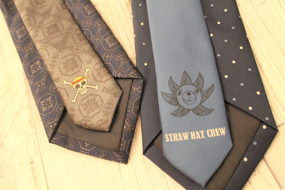 One Piece麦わらストア渋谷本店 おすすめ 麦わらストア限定 ネクタイ ルフィ ゾロ チョッパー 麦わらの一味 サニー号 各2 805円 税込 好評発売中 麦わらストア Onepiece