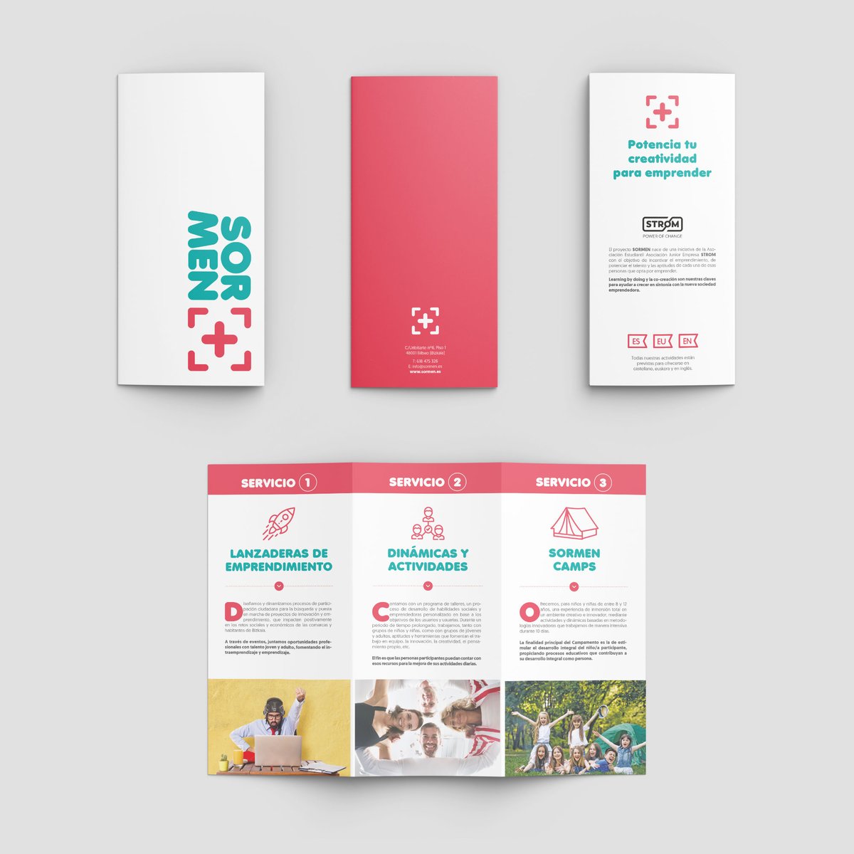 suaestudio's tweet photo. ��� Trabajo de Branding para @sormeneuskadi. Grupo de jóvenes que ayudan a visibilizar y potenciar el emprendimiento 🚀 
#graphicdesign #graphic #design #diseñografico #designfeed #inspiration #creative #brand #branding #editorialdesign #brochure #brochuredesign #trifoldbrochure https://t.co/wzXtUagr34