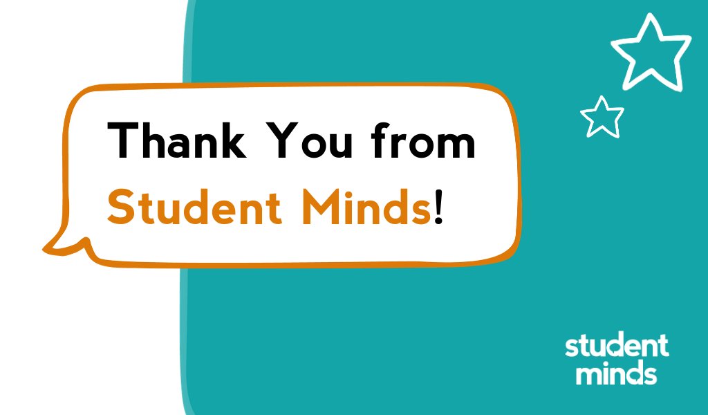 StudentMindsOrg's tweet photo. Thank you to @Unite_Student for your incredible donation and support of student mental health! Welcome to #TeamStudentMinds ๐งก https://t.co/uUApl0vkGA