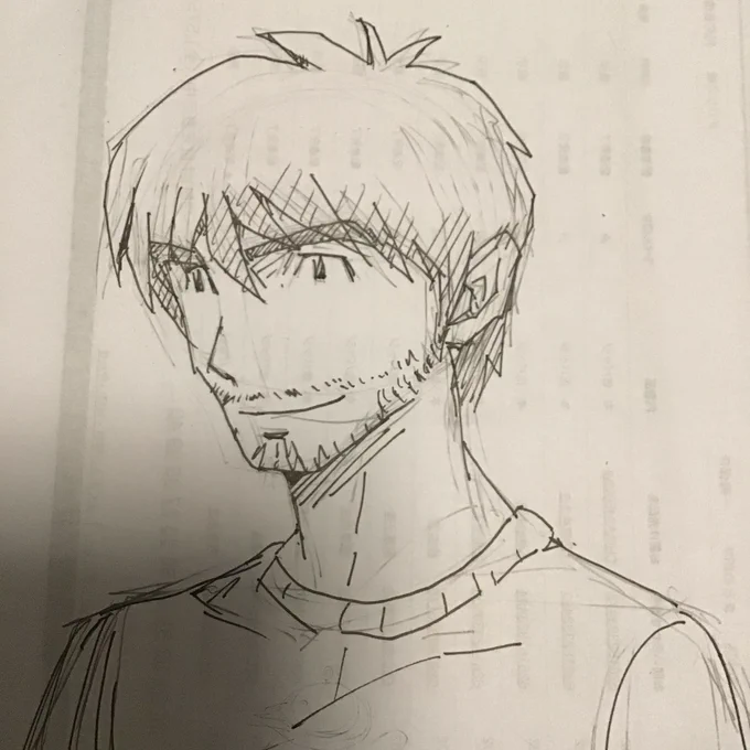 まとめて漫画を描く時間がないので空いた時間でデッサンをしています
しあわせねこ のお兄さん描いてみましたが頭蓋骨の形とか首のつき方とかましになってきましたかね

今日は早めに挨拶
おやすみなさい 