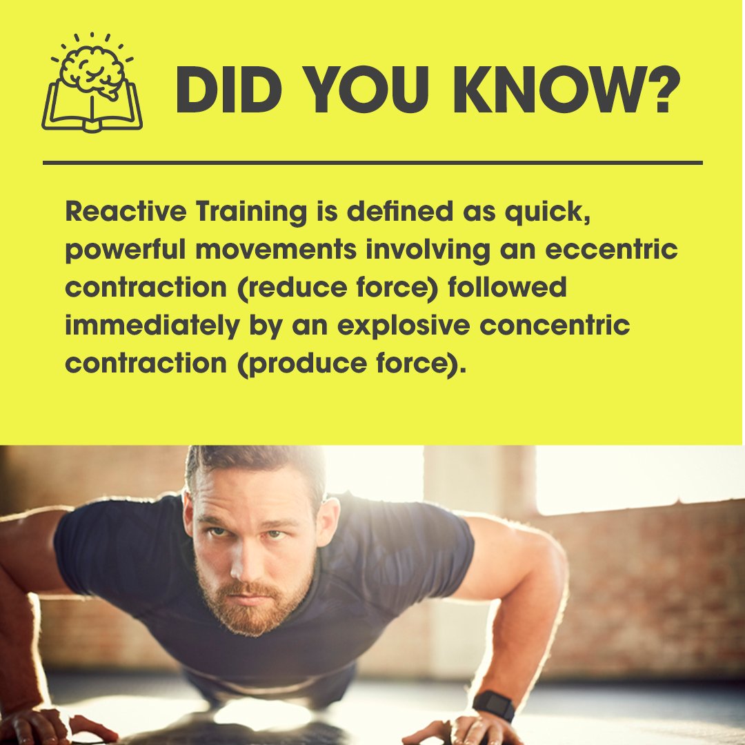 PTInternational's tweet photo. Reactive Training incorporates the stretch capabilities of our tissues to store energy as potential energy and utilise this energy as kinetic energy, or energy of motion, to generate force efficiently.
#DidYouKnow #Fitness #ReactiveTraining #PT #PersonalTraining #PersonalTrainer https://t.co/aOsyGJqBAY