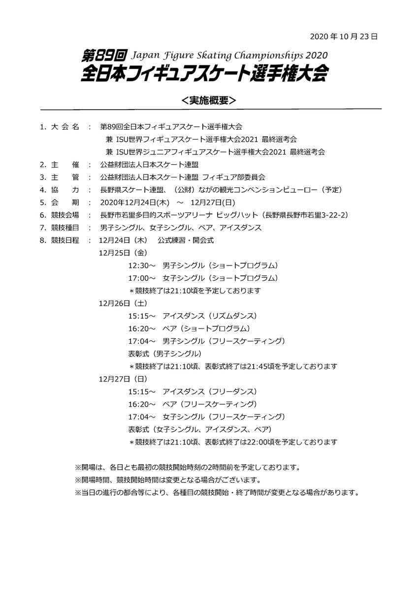 連盟 日本 ツイッター スケート