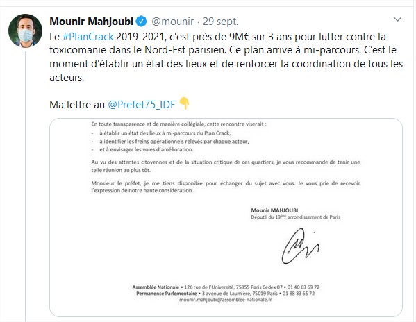 11Au passage, monsieur le député,  @mounir, on a peut-être retrouvé une partie des fameux 9 millions du "plan crack". De telles salles de conso de drogues coûtent très cher (autour de 1,5 million/an pour celle qui existe). Il faudra bien trouver les crédits quelque part.