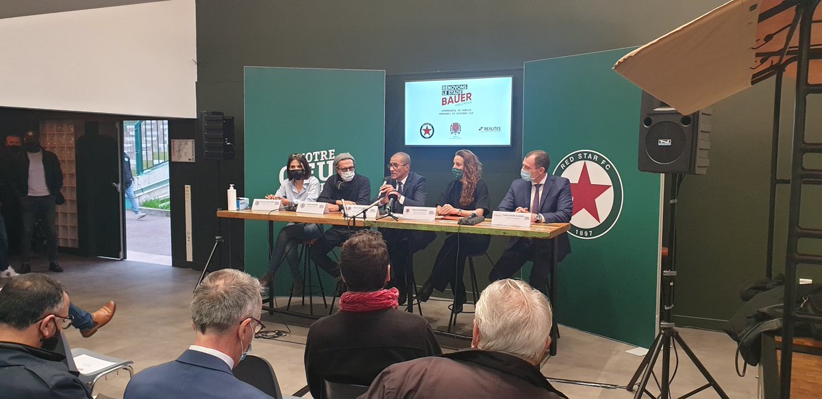 realites's tweet photo. C'est parti à Saint-Ouen pour la conférence de presse.
#Bauer2024 https://t.co/PbmLHGpJca