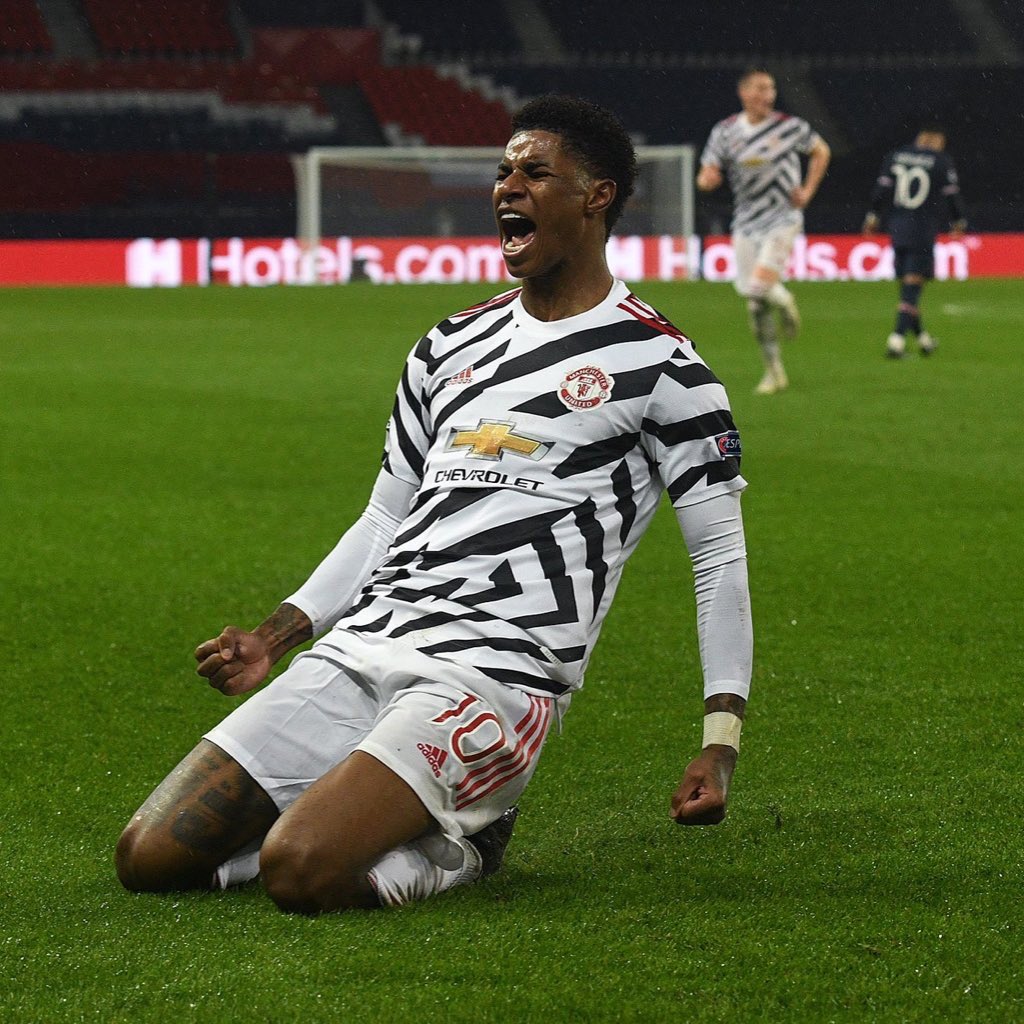 talkSPORT's tweet image. Marcus Rashford’s week:

☑️ Scores the winner against PSG 

☑️ Puts in a shift at the local food bank

☑️ Single-handedly gets restaurants and cafes across the country to feed children

What a man he is 👏👏