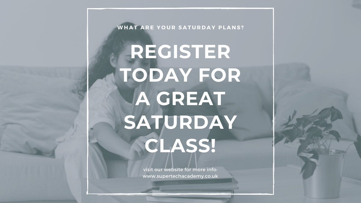 SuperTecAcademy's tweet photo. Please visit our website for more information: https://t.co/YSPdxDa0U9 &amp; Follow us on all our social media accounts 🙂
#technology #education #programming #coding #stemeducation #codingforkids #codingforadults #Entrepreneurship #onlineclasses https://t.co/biqavvUudI