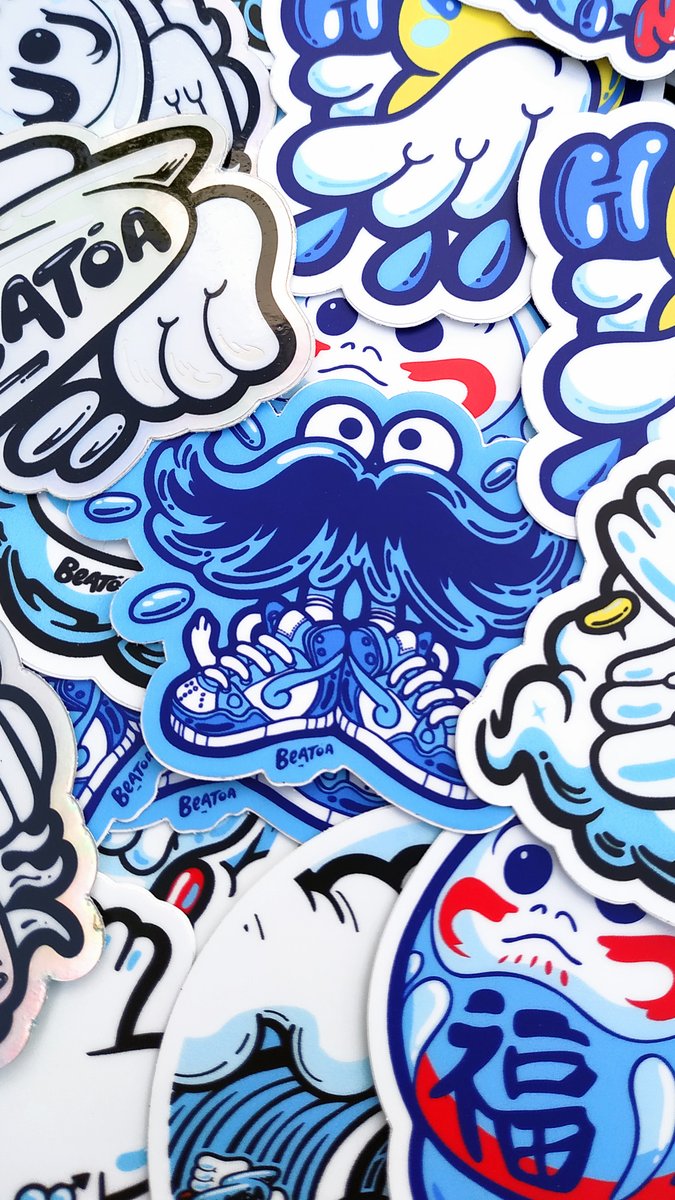 BEATOA_blog's tweet photo. Stickers pack #popsurf #pack #edition #beatoa https://t.co/2dQP2kSUxy