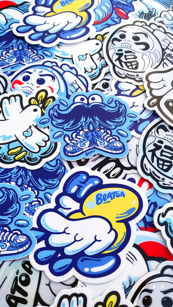 BEATOA_blog's tweet photo. Stickers pack #popsurf #pack #edition #beatoa https://t.co/2dQP2kSUxy