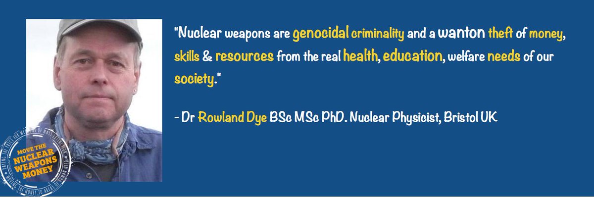 Dr Rowland Dye, Nuclear Physicist, says that nuclear weapons are genocidal, criminal and a wanton waste of resources. 

#Bristol #nuclearweapons #movethenukemoney
