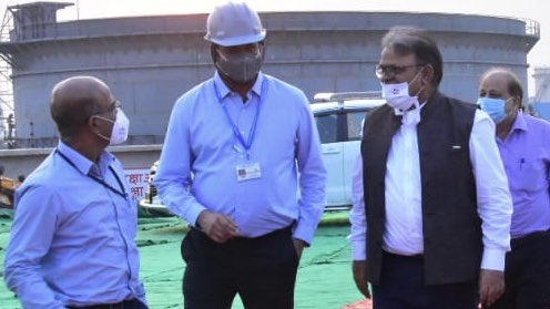 Shri Arun Singh, Director (Marketing) reviewed the progress of laying of 355 KM long multi product pipeline from Bina Refinery to Kanpur, which will improve petroleum products availability in Central & Eastern UP, Northern Bihar and Southern Uttaranchal. https://t.co/ZcbihGpnRw