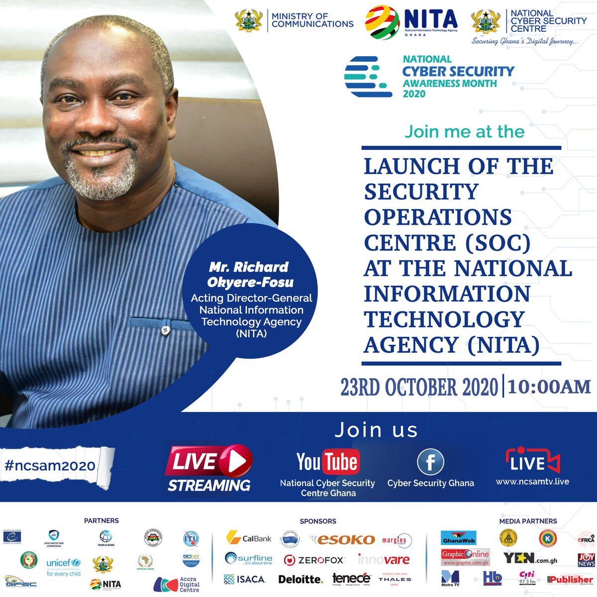 Anointedbarbs's tweet photo. Be there today with us on https://t.co/tjAXhtkexA, YouTube and facebook at 10am. As Ghana's digital  space takes this big step.#NCSAM3020
@naa_essah @EbenSab @NaksamS @Adomonline @MocPro @peacefmonline https://t.co/sVBn46O4vX