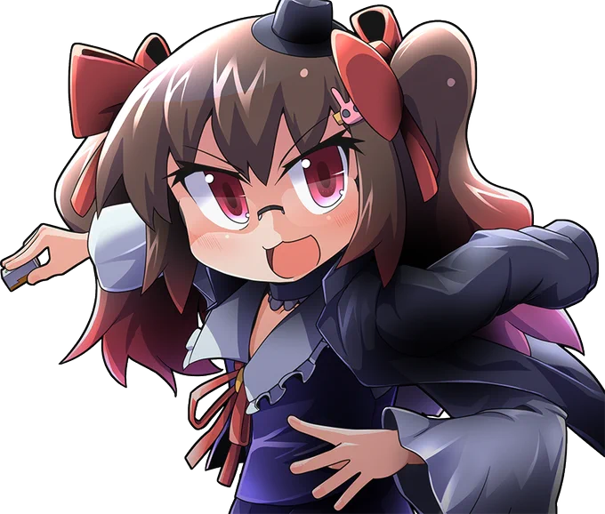雀魂のキャンペーンとは関係ないですが、こちらはにゅうにゅうの透過画像です 