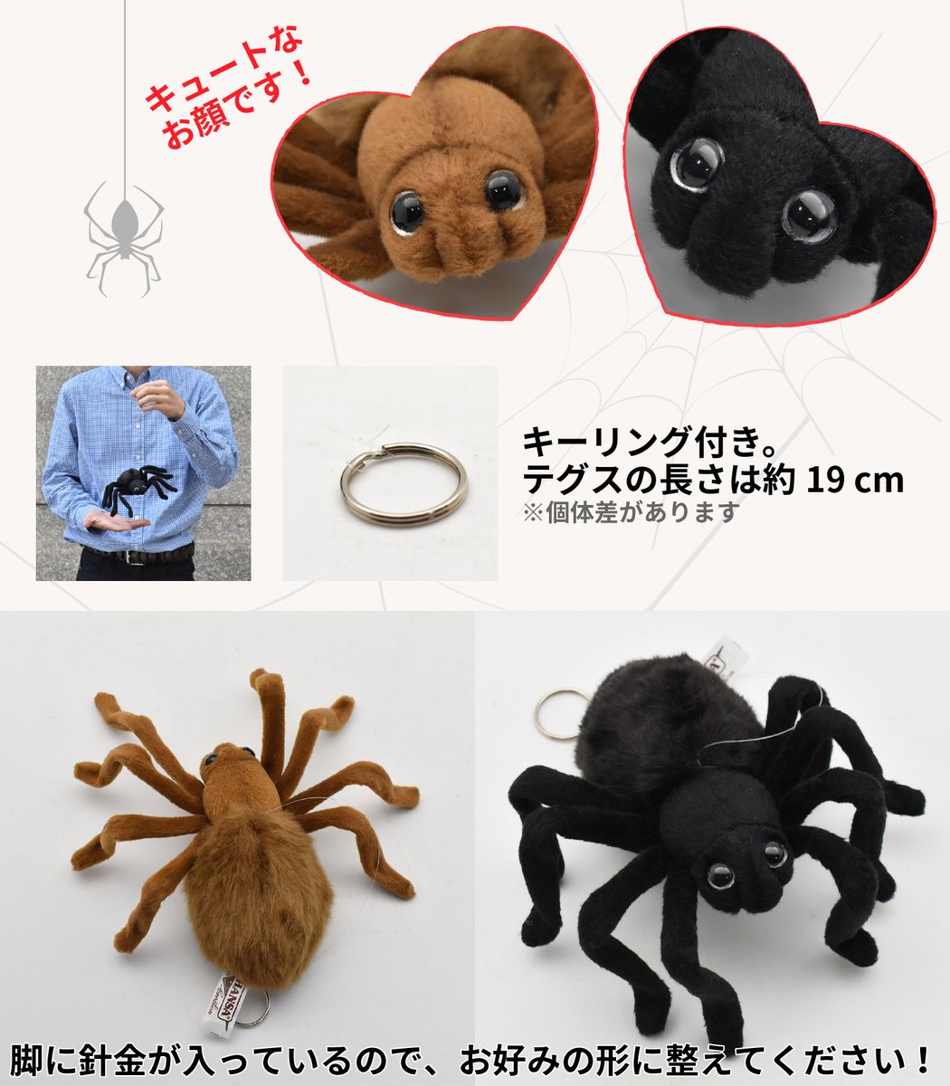 Hansa ハンサ 話題の タランチュラ はペットとしての人気も高いですね Hansaのタランチュラぬいぐるみも売上上位の製品 蜘蛛がお好きな方 ぬいぐるみがお好きな方 ハロウィングッズをお探しの方 多くの方にこのかわいいお顔が届いてほしいです Hansa ハンサ 話題の タランチュラ はペットとしての人気も高いですね Hansaのタランチュラぬいぐるみも売上上位の製品 蜘蛛がお好きな方 ぬいぐるみがお好きな方 ハロウィングッズをお探しの方 多くの方にこのかわいいお顔が届いてほしいです