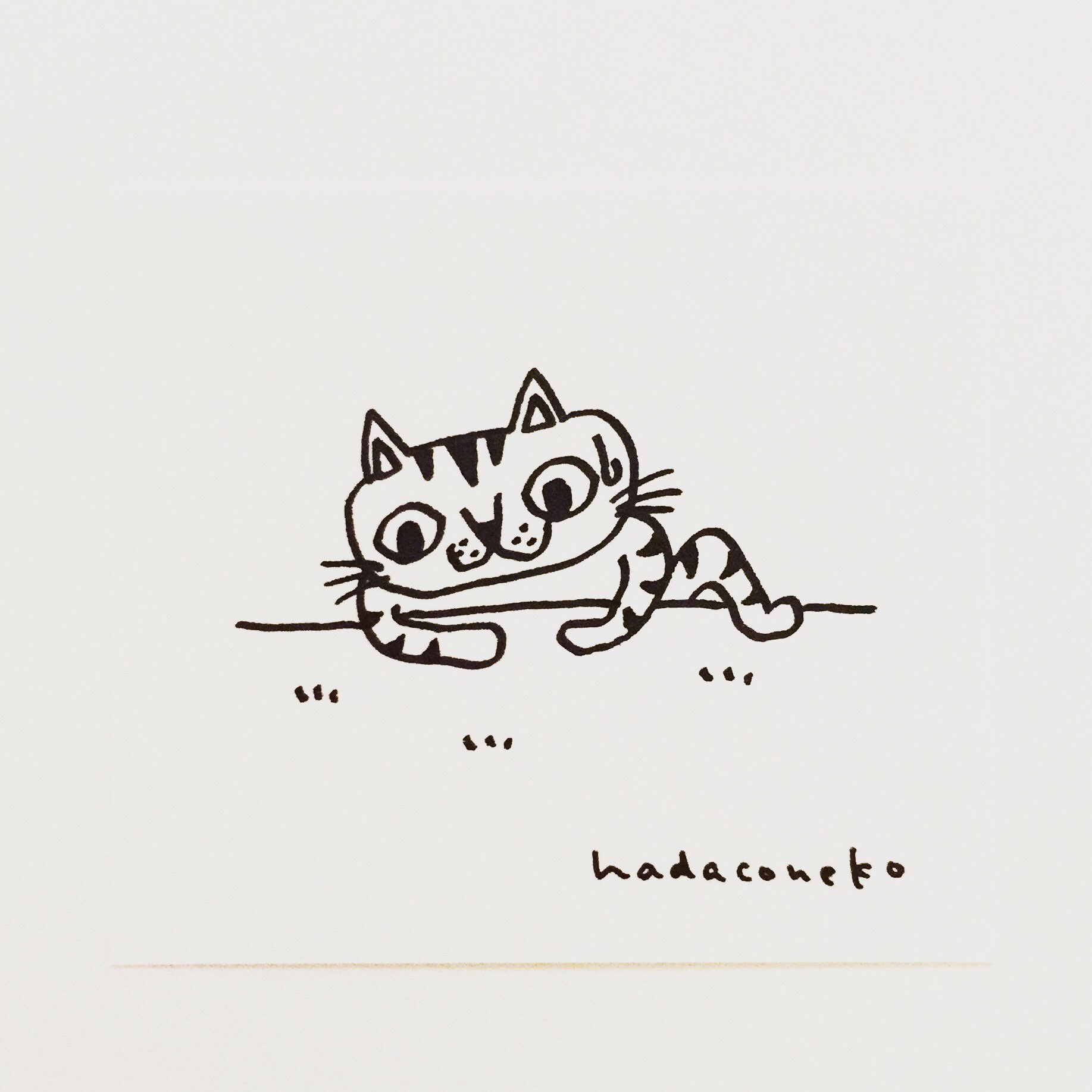 肌子 今日のイラストはコレ ｪ よじ登る猫 イラスト 猫 ネコ ねこ オリジナル ペン画 アナログ画 絵 猫の絵 白黒猫 キジトラ猫 T Co Krwzk5piwn Twitter