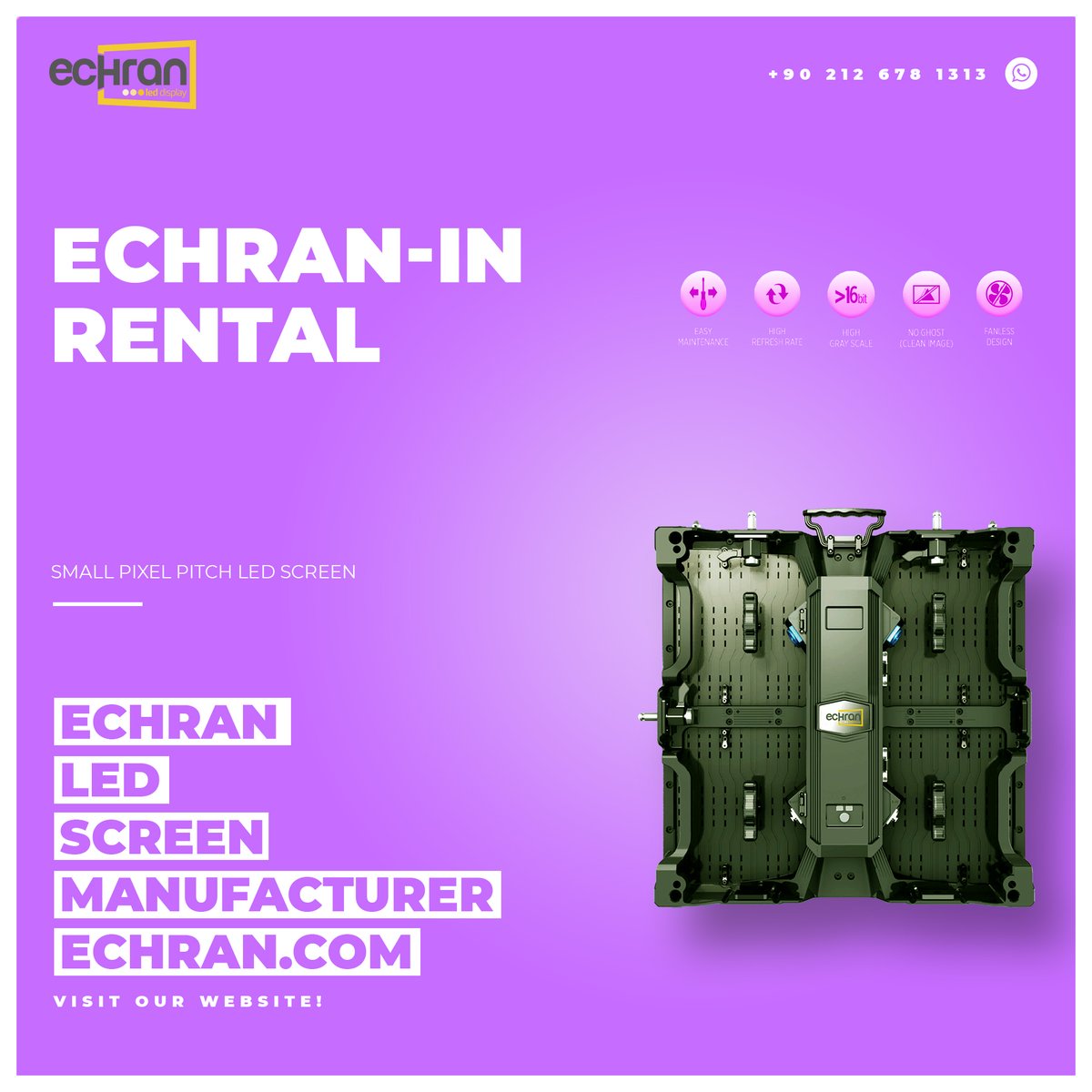EchranLed's tweet photo. For more information about our product Echran-In Rental click the link: https://t.co/H0G4y5f2CD
#led #ledscreen #ledscreenpanel #ledpanel #ledlight #light #ledlighter #screen #echran #stadium #lighter #brightness #ledekran #ekran #integral #leddisplay https://t.co/Xjfvr2JocV