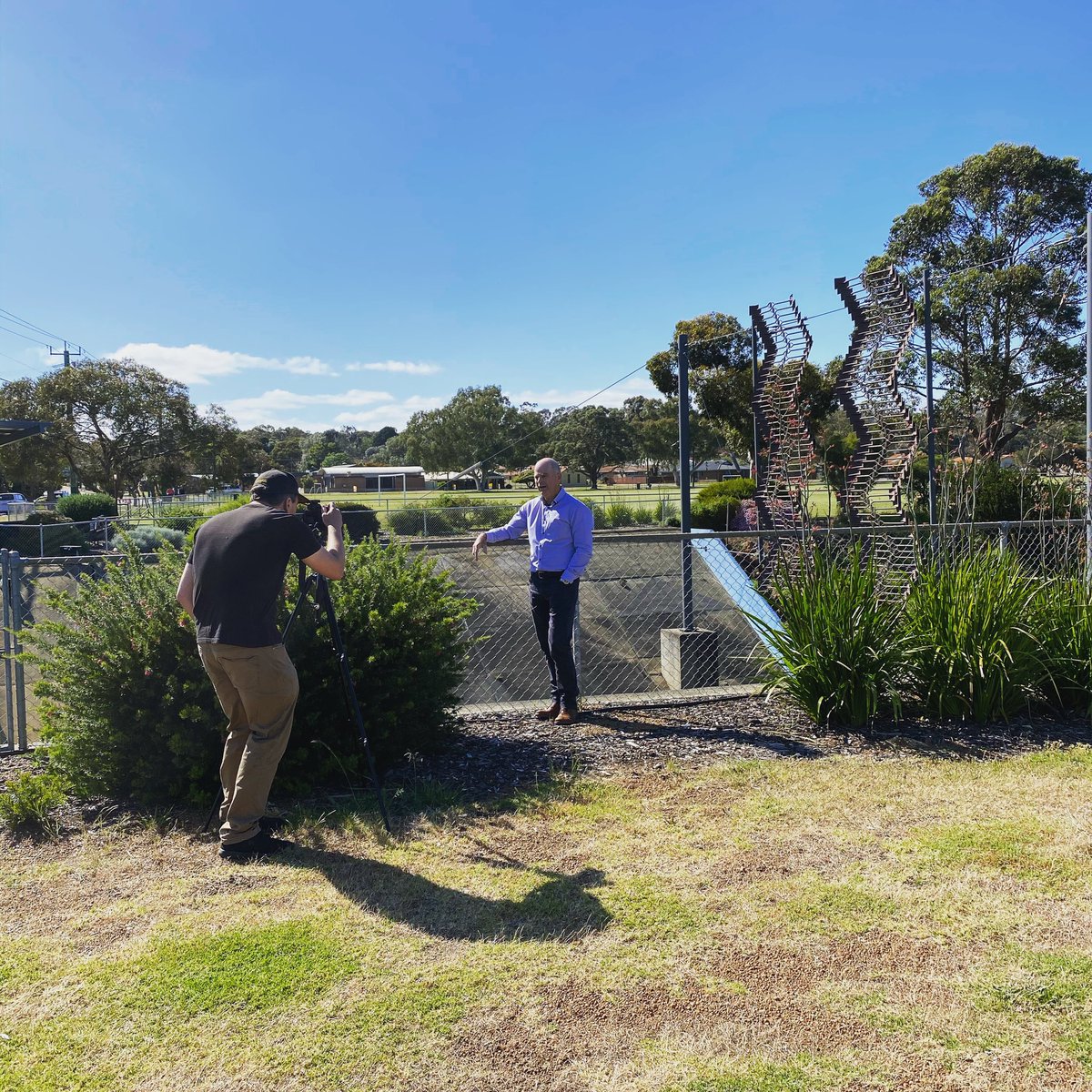 JordonGarbellin's tweet photo. Filming the Harvey River #RiverStories with three passionate members of our community today. We love sharing these stories through the Marron More Than A Meal program, highlighting the many ways in which we connect with our waterways @RiverHarvey @PeelHarveyCC https://t.co/CdTinA25E5