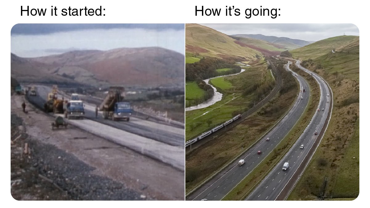 HighwaysNWEST's tweet image. Who says you can’t look this good at 50! 😍😍

Today marks the 50th birthday for the #M6 from #Lancaster to #Penrith

Passing through #LuneGorge, its one of the highest &amp;amp; most beautiful stretches of motorway in the country.

Happy Birthday! 🎉🎈🎂
#HowItStartedvsHowitsgoing