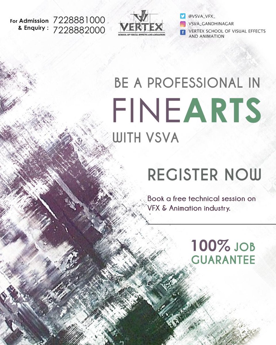 VSVA_VFX_'s tweet photo. Be a Professional in Fine Arts With VSVA 
 #3DAnimation #VisualEffects  #learnVFX #VFXCourses #VFX #VFXArtist  #VFXIndustry #animation #cg #videoediting #graphicdesign #bestvfxinstitute #bestanimationinstitute #CG #3D #vfxtraining #vfxcareer #gandhinagar #ahmedabad #gujrat https://t.co/togAI029kT