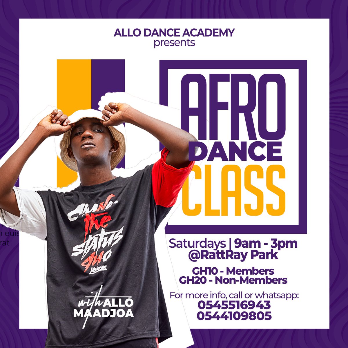 AlloMaadjoa's tweet photo. Link Up Tomorrow 🔥
Venue: Rattray Park Kumasi City
Time : 9am -3pm
#afrodanceclass https://t.co/YjnH0RE6xf