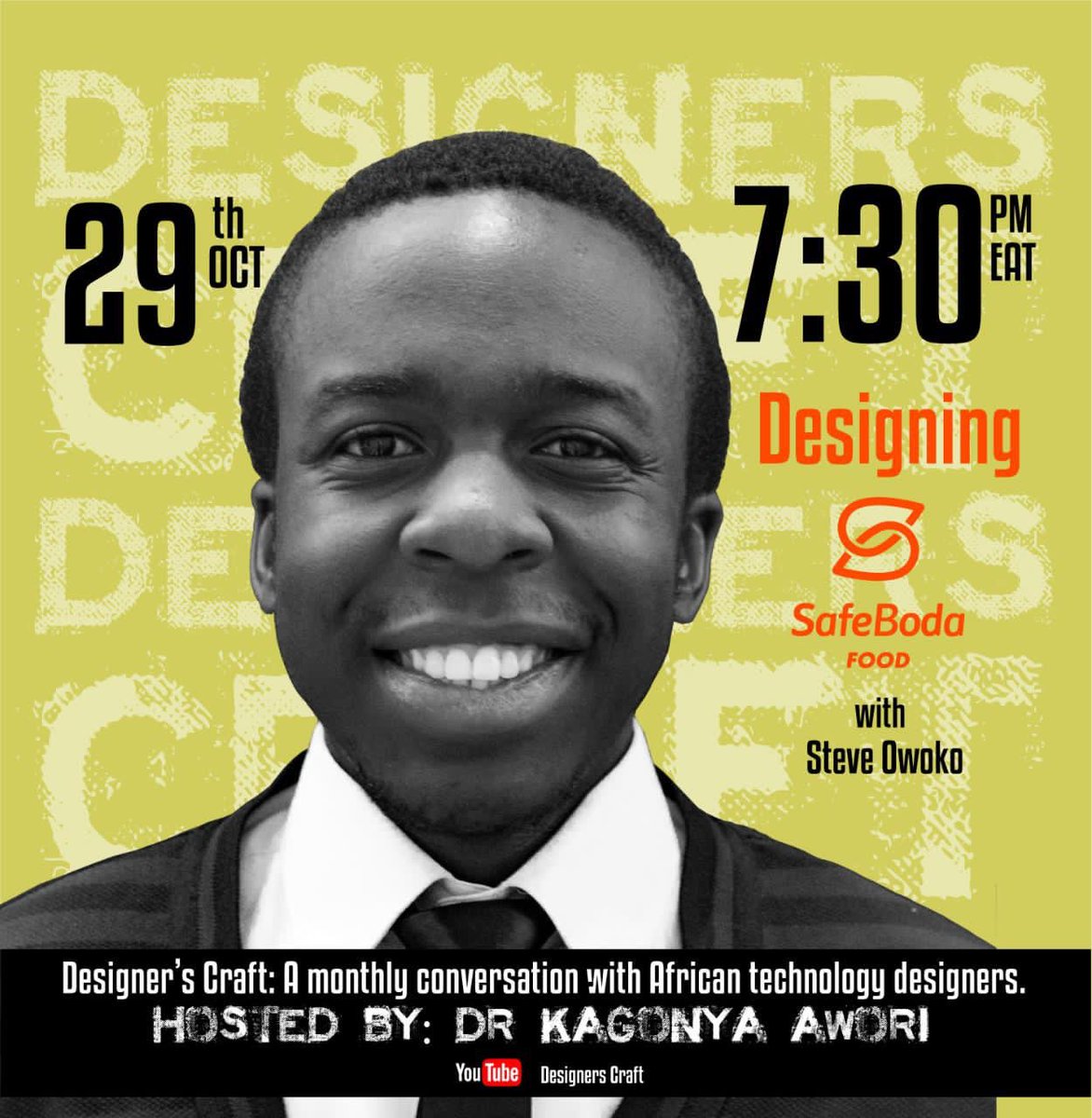 uxkampala's tweet photo. It’s been a while but guess whose back 👂👂👂???

Yes please community, we’re back with those amazing (still virtual) meetup where we have different speakers on different ideas and topics.

This time, One of our very own @stevtheo will be on the next show of Designer’s Craft. https://t.co/WGwq7WjkNL