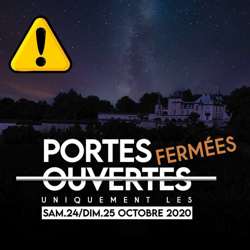 ⚠️⚠️⚠️ ATTENTION⚠️⚠️⚠️
À l’occasion des Portes Ouvertes de l’appellation Fronsac/Canon-Fronsac (Vins de Fronsac), nos PORTES seront « FERMÉES » ➡️LE SAMEDI 24 &amp; DIMANCHE 25 OCTOBRE 2020⬅️
En effet pour des raisons de logistique et d’une affluence trop IM… instagr.am/p/CGrlWhkH6T0/