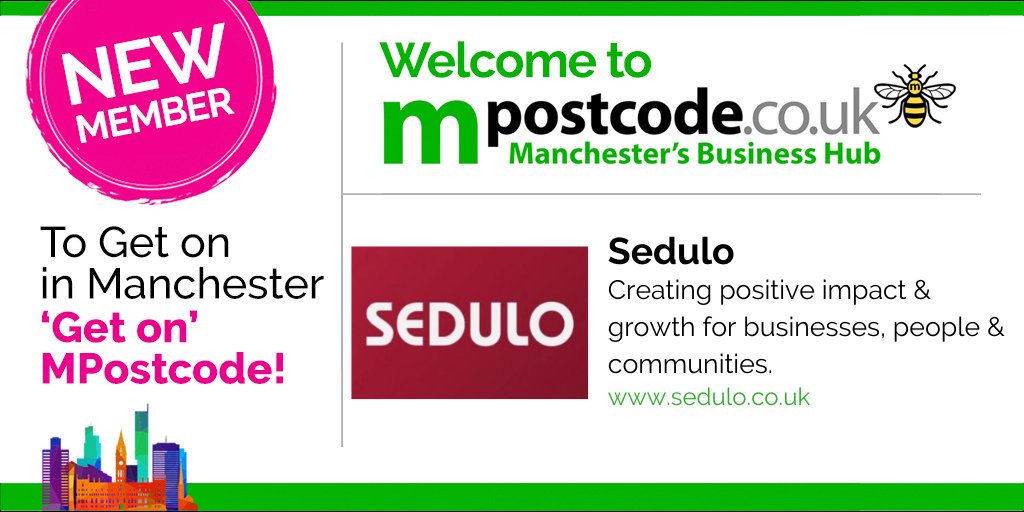 MBH_BusinessHub's tweet photo. New member announcement π’
@sedulo_group are now members of MPostcode π€
Creating positive impact & growth for businesses, people & communities
#networking #network #manchester #manchesterbusiness #businessnews #event #events #mpostcode #businessnetworking #onlinenetworking https://t.co/s4lzcOGnMB