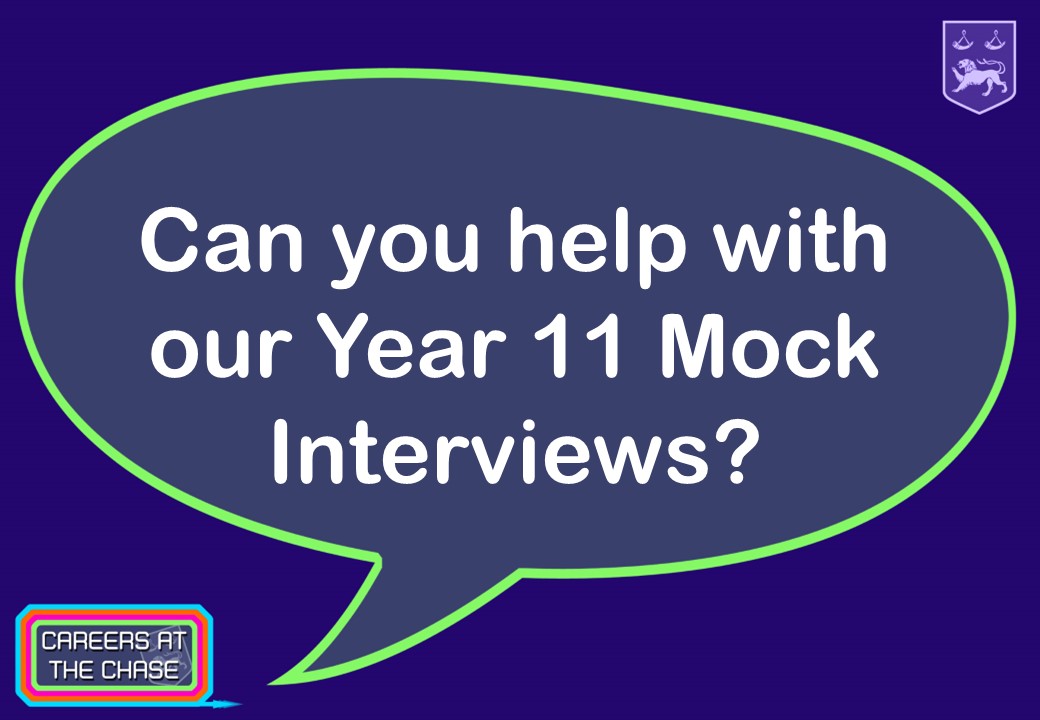 thechasecareers's tweet photo. We're seeking local businesses to help interview Year 11 students on 3-4 December, 0845-1240. We've carried out rigorous safety measures so that we can safely run mock interviews in our main hall: https://t.co/a43kCjas9w. Face shields supplied. Register at https://t.co/Fc6O4W26rb https://t.co/fzNmt5GY88