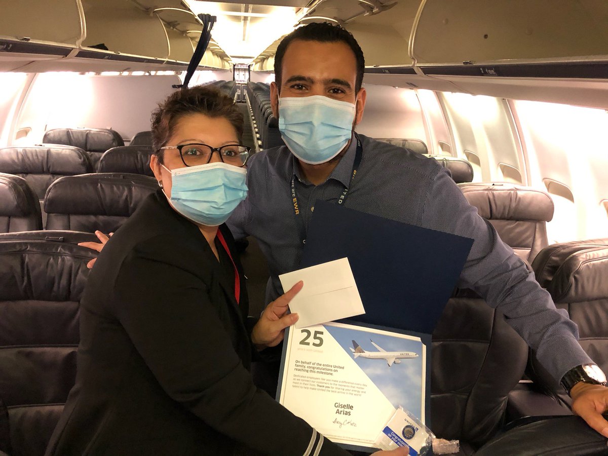 Ramy_EWR's tweet photo. Happy Belated Anniversary Giselle and Welcome Back to the friendly skies @united ... @EWRSW missed you and happy to have you back ....Thank you for all you do @weareunited @StacyC_United @Patrisha__C @ronnieleeunited https://t.co/M1Atmt9vmU