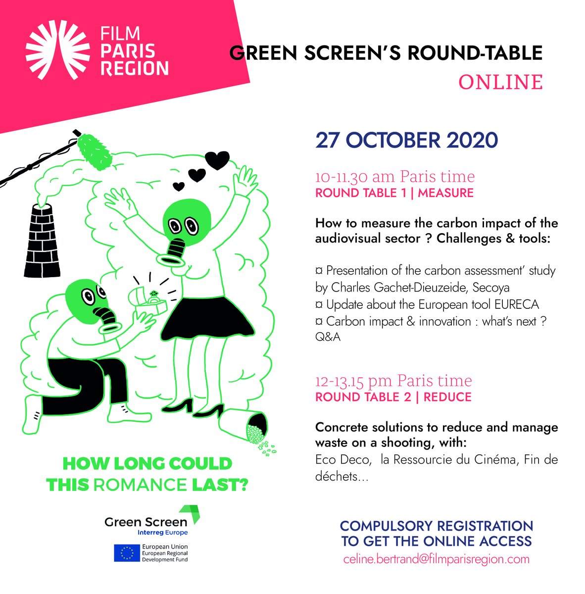 GroupeAudiens's tweet photo. Partenaire de @iledefrancefilm (membre du programme @greenscreeneu), Audiens animera une table ronde dédiée à la prévention et la réduction des déchets culturels.

L'événement se déroulera en anglais et sera diffusé en ligne. 

Inscription : celine.bertrand@filmparisregion.com https://t.co/MwlTa3p9CM