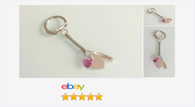 New Sterling silver crystal and Silver Plated Love Hearts Key Ring or Hand Bag | eBay #sterlingsilver #hearts #silverplated #keyring #swarovski #crystal #rose #pink #handmade #keychain #handbagcharm #gifts #giftieas #giftsforher #prettything #accessories
https://t.co/diOvg40d4W https://t.co/9CORf3ftA9
