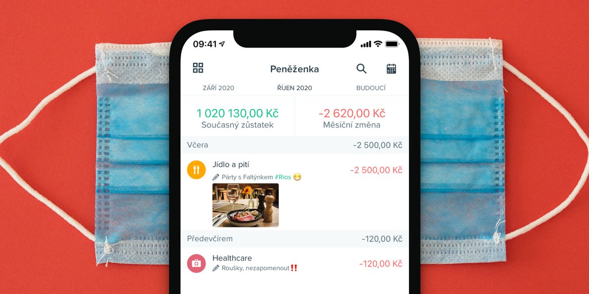 Když zapomínáš pravidla i roušku, tak aspoň nezapomínej sledovat svoje finance 🙃 #nebudjakoroman