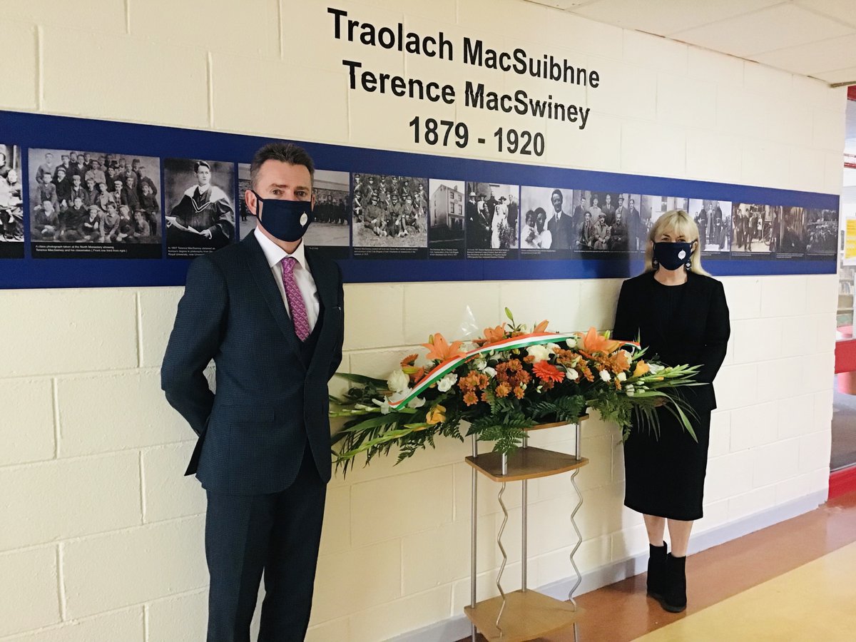 MacswineyCc's tweet photo. Terence MacSwiney Community College &amp; Gaelcholáiste Mhic Shuibhne remember former Lord Mayor Terence MacSwiney throughout the school on this day. @gctms @CorkETB https://t.co/3jaT4ioZok