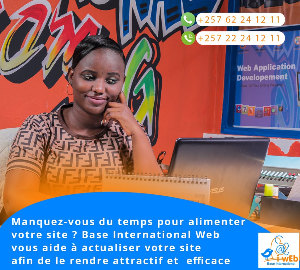 BaseiWeb's tweet photo. Manquez-vous du temps pour alimenter votre site?
Base International Web vous aide à actualiser votre site afin de le rendre attractif et efficace.  #LaFlamme #webdevelopment #Webdesign #Web https://t.co/oIThX9HxQY