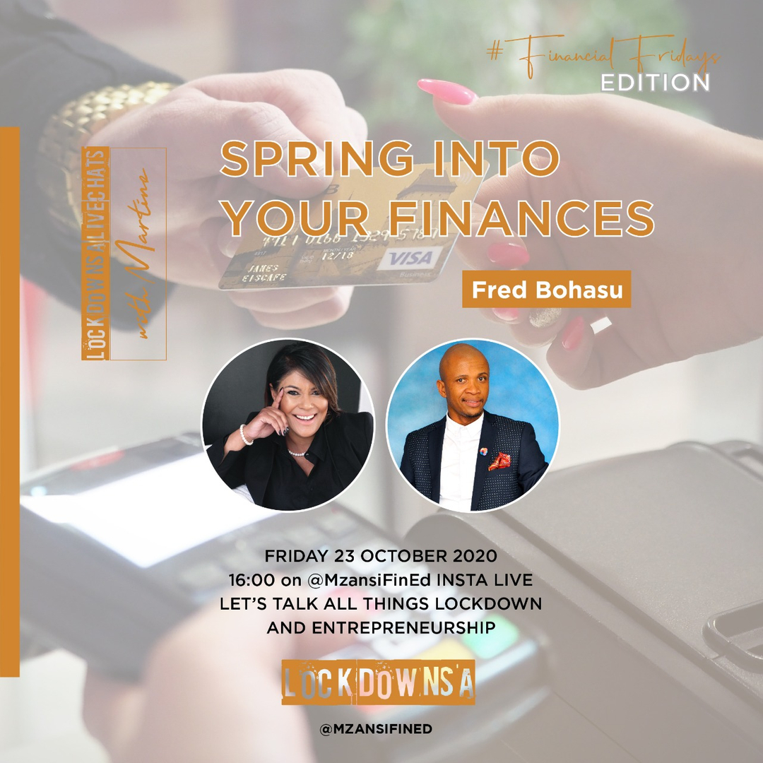 MzansiFinEd's tweet photo. This #FinancialFriday we dig into the most powerful principles and strategies to achieve one's goals. Set your alarms for 16:00 as we talk to Motivational Speaker Fred Bohasu about his non-profit Bunang Baswa, as well as his most recent venture - Fred’s Farm. #MzansiFinEd https://t.co/IPF4FKNj99