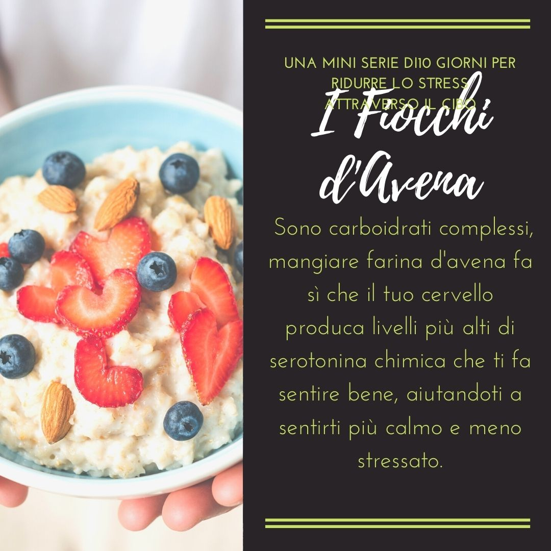 GCuculo's tweet image. La mini serie di 10 giorni per ridurre lo stress attraverso il cibo

I fiocchi d'avena

Sono carboidrati complessi, mangiarli fa sì che il tuo cervello produca livelli più alti di serotonina chimica che ti fa sentire bene, aiutandoti a sentirti più calmo e meno stressato.