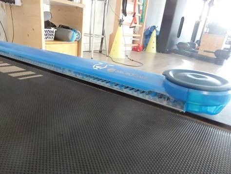 microgate's tweet image. Our "loyal" customer ghepardidasalotto.it  customized the lateral footrests of his treadmill, optimizing the performance in the use of #Optogait. In addition to the aesthetic and branded impact, the customer brought the footrest to the ground level and stabilized the system.