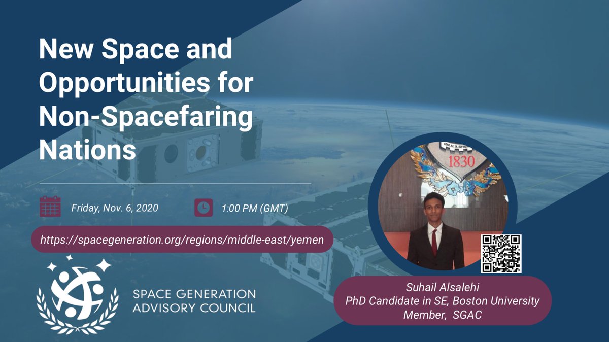 SGAC's tweet photo. You don't need a space agency to travel to space. You don't need millions of dollars to go to space. You can even start from scratch! Welcome to “New Space." Register for the webinar: New Space and Opportunities for Non-Spacefaring Nations on
November 6 https://t.co/1LIi60ETGq https://t.co/Sf8N3rBq37