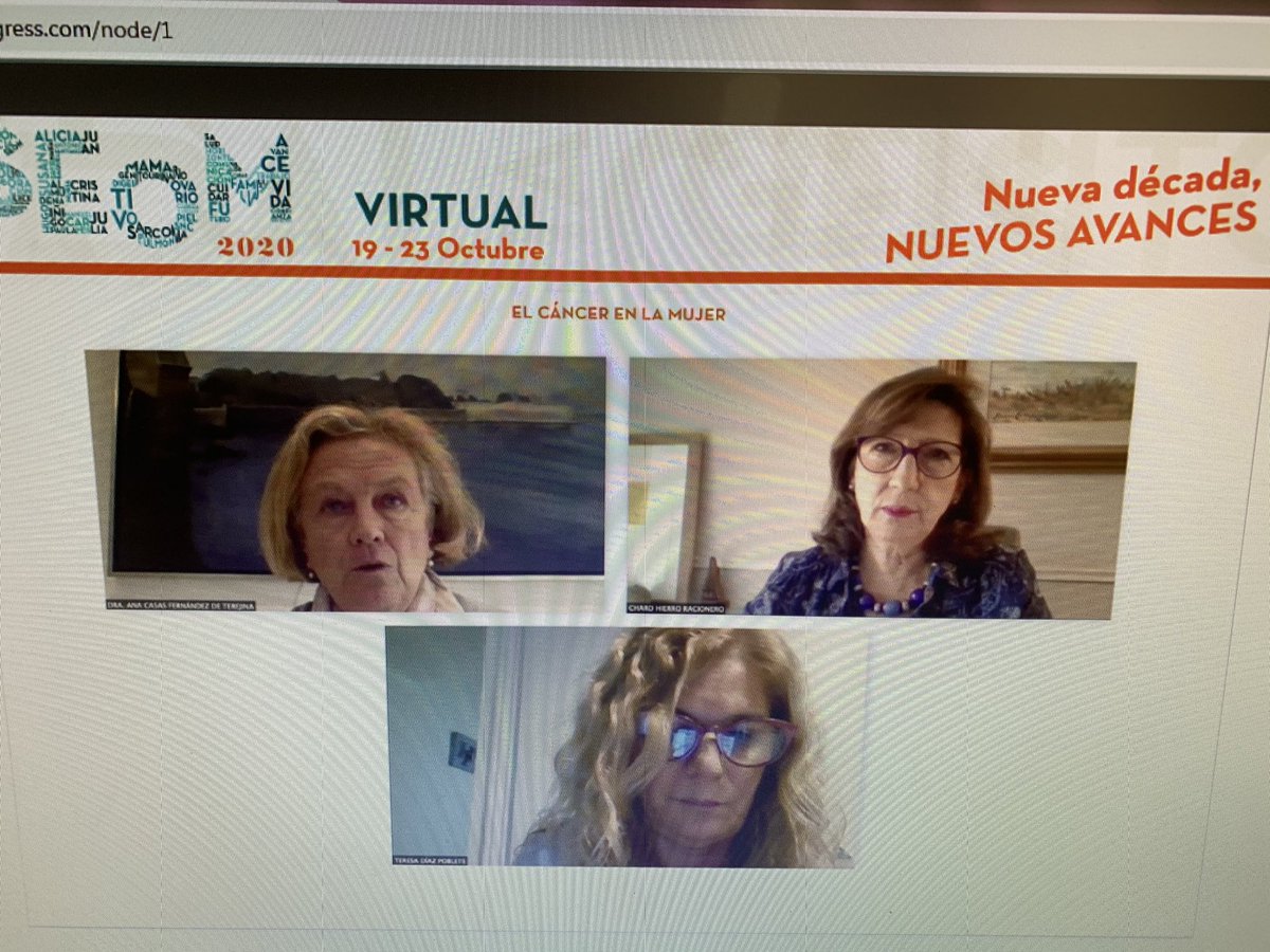 _SEOM's tweet photo. Las pacientes informadas y juntas son más fuertes, destaca la presidenta de @asociacionASACO @DraAnaCasas y Teresa Díaz de @efesalud @EFEnoticias #DialogosSEOM #SEOM20 https://t.co/UqvndWkBuH