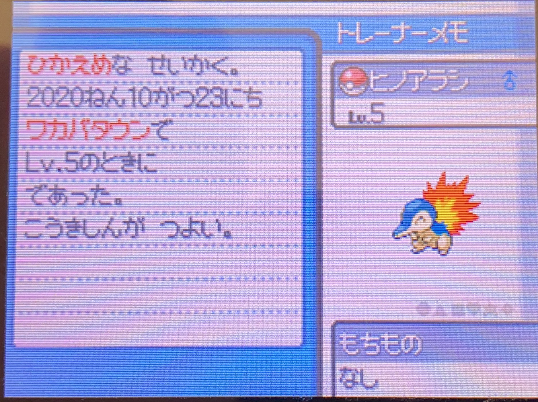 Takagi ポケモンhgss スカーフ噴火バクフーン育成のため ヒノアラシを厳選してやっと特攻高めの個体値と性格ゲットできた やっと冒険に出ることができる T Co Admc2iqh9z Twitter